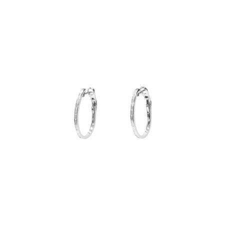 Boucles d'oreilles Isabelle Barrier en or blanc et diamants naturels